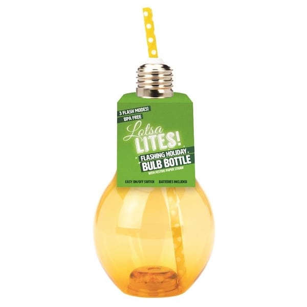 Dm Merchandising DM Merchandising Lotsa Lites 12 oz Assorted BPA Free Flashing Bulb Tumbler XLTBBAS12 - main
